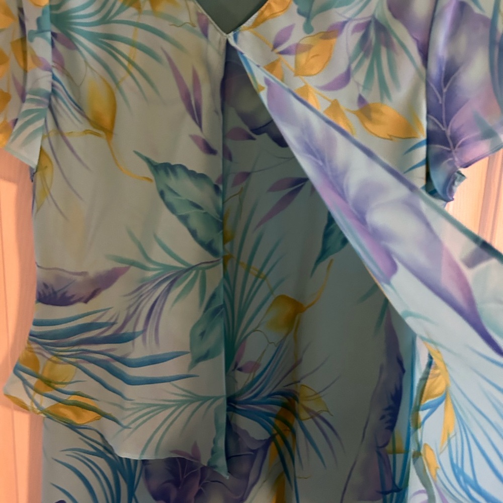 Long Teal Summer Dress